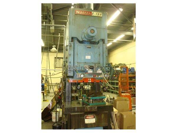 150 TON NIAGARA #E, RACK ECCENTRIC, OBI PRESS, 8" STR.