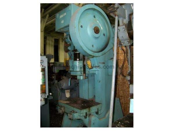 60 TON JOHNSON MODEL #60 OPEN BACK INCLINABLE SINGLE CRANK PRESS