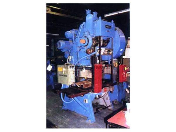 60 TON JOHNSON MODEL #MP60FW OPEN BACK INCLINABLE SINGLE CRANK PRESS