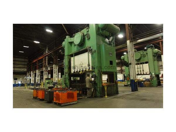 1500 Ton DANLY #SS2-1500-132 X 84 STRAIGHT SIDE DOUBLE CRANK PRESS
