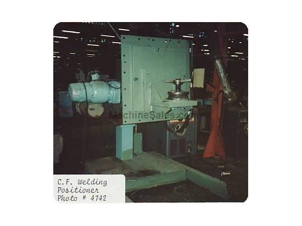 6000 Lb., CULLEN & FRIEDSTEDT MODEL #60 WELDING POSITIONER