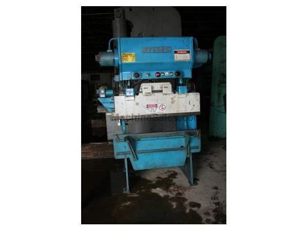 35 Ton, WYSONG, No. H-3552, 52" OA, 38" BH, 2.5" stroke, 5 HP, 1984 35 Ton, WYSONG, No. H-3552, 52" OA, 38" BH, 2.5" stroke, 5 HP, 1984
