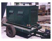75 KVA, JOHN REINER, 180/90 Amps, gas, on portable trailer