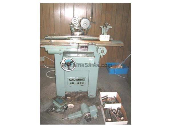 No. 40S, KAO MING, motorized workhead, Helical grinding attachement, 1980