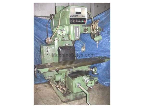 No. 2-30, GORTON, 12" x 54" table, VS, #40 taper, 5 HP, True-Trace, 1974 No. 2-30, GORTON, 12" x 54" table, VS, #40 taper, 5 HP, True-Trace, 1974