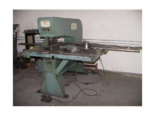 15 Ton, W.A. Whitney 615 Hydraulic Fabricator, holders, micrometer gauge, duplic 15 Ton, W.A. Whitney 615 Hydraulic Fabricator, holders, micrometer gauge, duplic