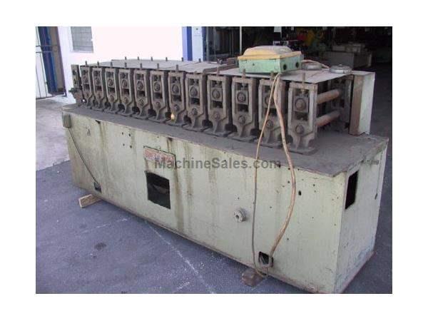 12 STND, MET-L-FORM, 15" ROLL SPACE, 1.5" ARBOR, CHAIN DRIVEN, 12 STND, MET-L-FORM, 15" ROLL SPACE, 1.5" ARBOR, CHAIN DRIVEN,