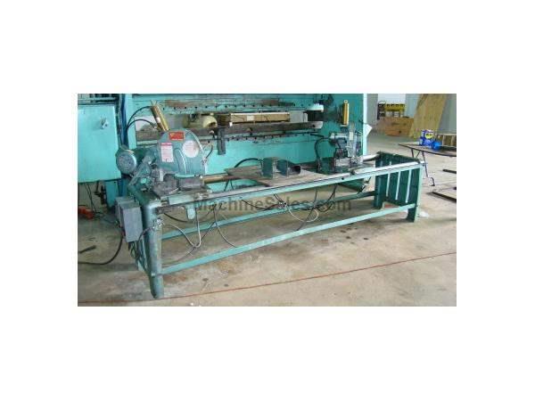 12", PISTORIUS DC-12P, 8' cutting length, 2 heads, 45 degrees 12", PISTORIUS DC-12P, 8' cutting length, 2 heads, 45 degrees