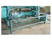 12", PISTORIUS DC-12P, 8' cutting length, 2 heads, 45 degrees