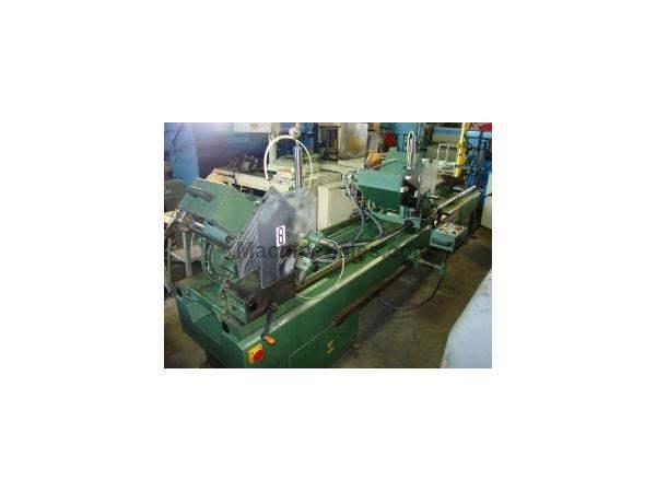 16", WEGOMA #SD24, 12' cutting length, 2 heads, mitre, 1988 (2400047) 16", WEGOMA #SD24, 12' cutting length, 2 heads, mitre, 1988 (2400047)