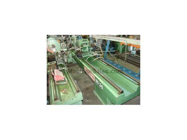 16", WEGOMA #SD24, 12' cutting length, 2 heads, mitre, 1986 (S2447260) 16", WEGOMA #SD24, 12' cutting length, 2 heads, mitre, 1986 (S2447260)