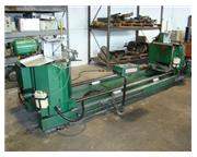 20", WEGOMA #SD500, 10' cutting length, 2 heads, mitre and compound, 3 HP, 1994