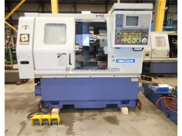 2000 HWACHEON Hi-TECH 100B 2-AXIS CNC LATHE, 8” CHUCK