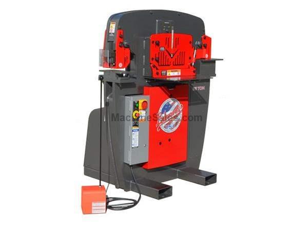 55 Ton 7&quot; Throat Edwards 55 Ton *Made in the USA* NEW IRONWORKER, Universal Open Tooling Station; 5 HP