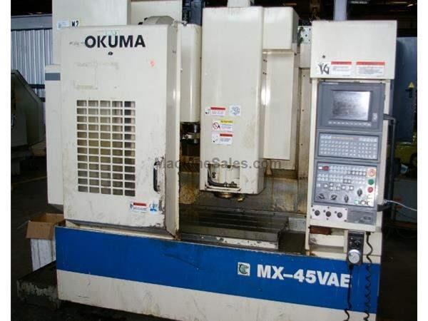 OKUMA #MX-45VAE CNC VERTICAL MACHINING CENTER