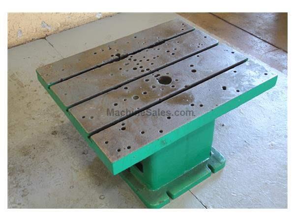 36" X 30" X 20 T SLOTTED DRILL TABLE: STOCK #57205 36" X 30" X 20 T SLOTTED DRILL TABLE: STOCK #57205
