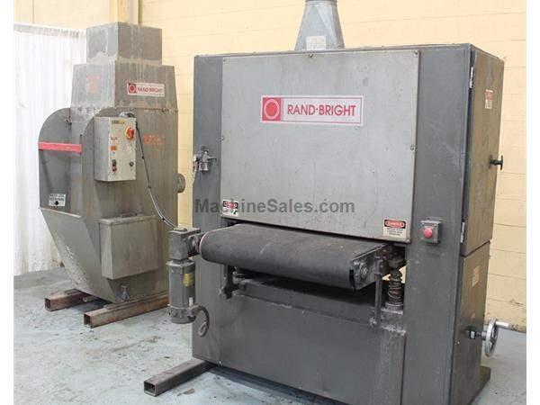 36" RAND BRIGHT MODEL #S36 X 75 BELT GRINDER & DUST COLLECTOR: STOCK # 62629