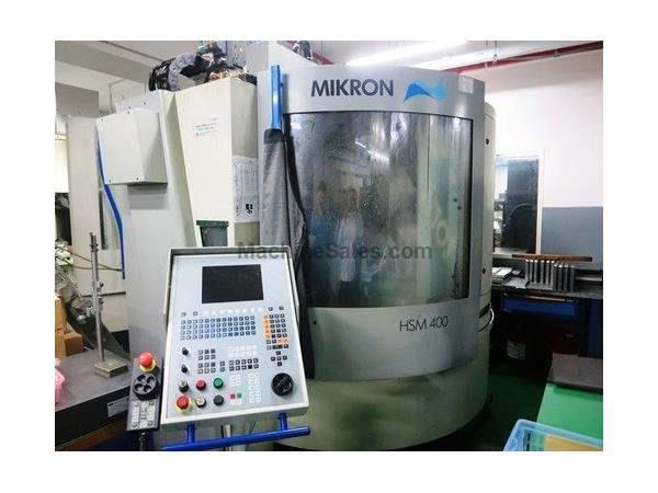 MIKRON MODEL HSM-400 3-AXIS HIGH SPEED VERTICAL MACHINING CENTER