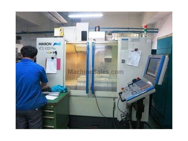 MIKRON VCE 1000 PRO 3-AXIS PRECISION VERTICAL MACHINING CENTER