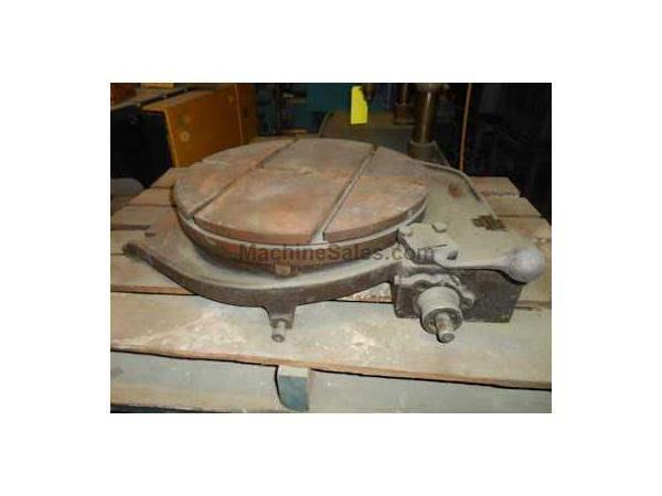 24&#034; KEARNEY & TRECKER POWER & HAND ROTARY TABLE