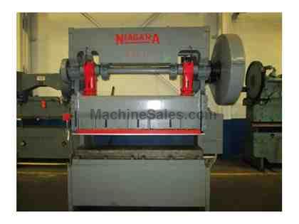 85 TON NIAGARA MODEL #B4X72 GAP FRAME DOUBLE CRANK PRESS