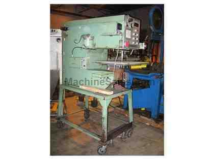 Pem-Serter Press, Series 120, On Roller Table, SN: 120A8-005