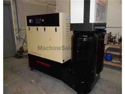 50HP Rotary Screw Compressor with twin tanks and dryer