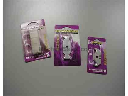 Utility knife blades. Various manufacturers and styles. Utility knife blades. Various manufacturers and styles.