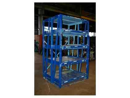 INDUSTRIAL ROLL-OUT HEAVY DUTY SHELVING RACK