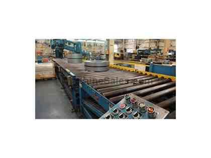 72&#034; x 10,000# BRANER COIL BANDING LINE W/ TURRET STACKER