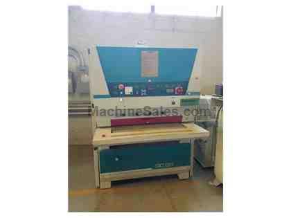 Used Griggio Model GC 95/1 180 37" wide belt sander, single head drum platen combina Used Griggio Model GC 95/1 180 37" wide belt sander, single head drum platen combina