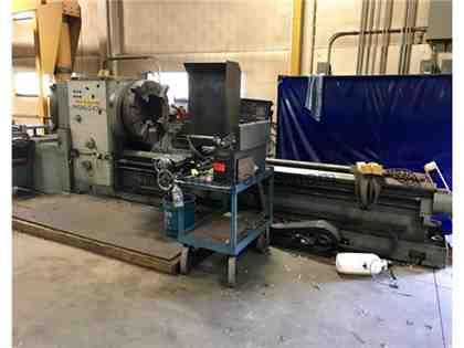 2002 Lansing hollow spindle lathe, 20"+ hole, DRO, Dbl chks, QC, Taper 2002 Lansing hollow spindle lathe, 20"+ hole, DRO, Dbl chks, QC, Taper