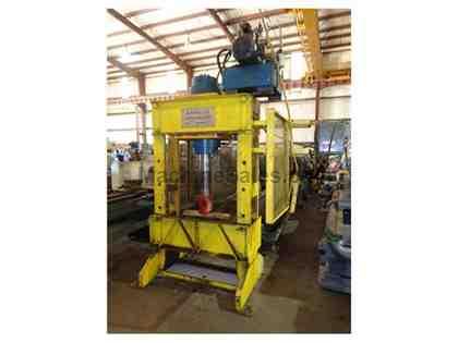 100 TON ALKANO LTD. HEAVY DUTY HYDRAULIC H FRAME PRESS