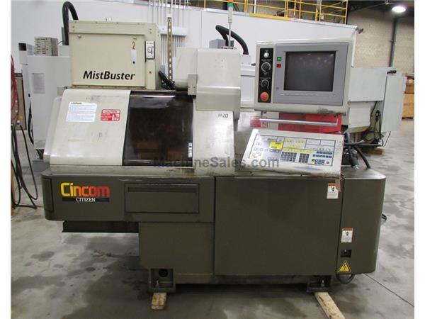 1996 CITIZEN MODEL M-20 CNC SWISS TYPE SCREW LATHE, 20 MM BAR