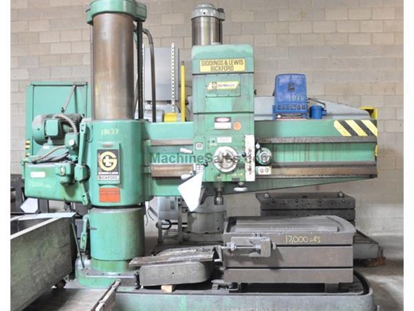 6' X 15" GIDDINGS & LEWIS RADIAL DRILL 6' X 15" GIDDINGS & LEWIS RADIAL DRILL