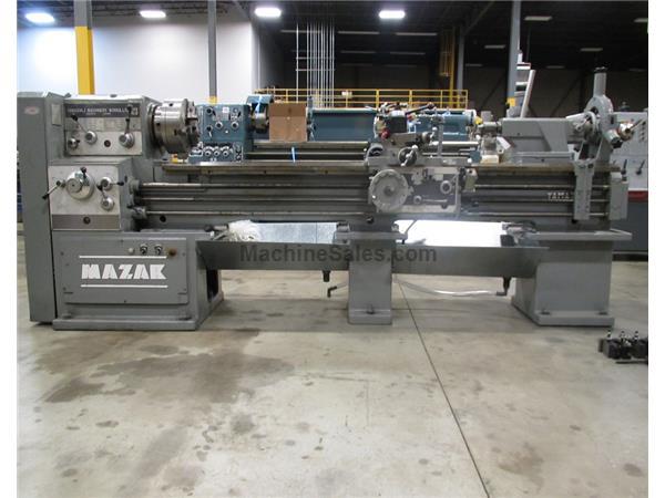 MAZAK (YAMAZAKI) MODEL 18 GAP BED ENGINE LATHE, 18” X 80”