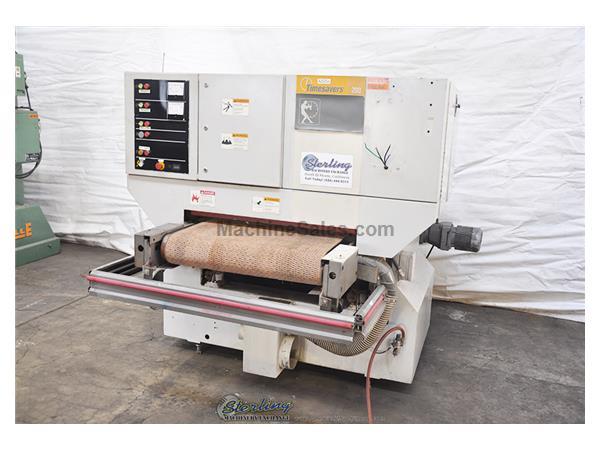 37&quot; Timesavers # 37-20 , grinder, chip blower, vacuum table, dual orbital heads, 1993, #A3254