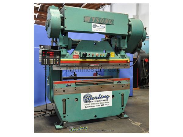 90 Ton, Wysong & Miles # 90-4 , 6' OA, CNC BG, A/C & brake, power ram adj., 10 HP, 1980, # 90 Ton, Wysong & Miles # 90-4 , 6' OA, CNC BG, A/C & brake, power ram adj., 10 HP, 1980, #