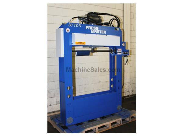 30 Ton 12" Stroke Pressmaster HFP-30 MWH H-FRAME HYDRAULIC PRESS, Powered Movable Wor