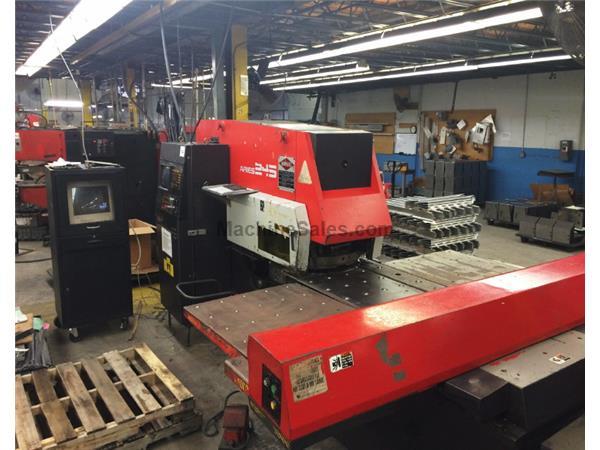 22 Tons 40&quot; Throat Amada ARIES 245 CNC TURRET PUNCH PRESS