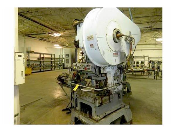 60 Ton 3&quot; Stroke Minster B1-60 OBI PRESS, Air Clutch - Variable Speed