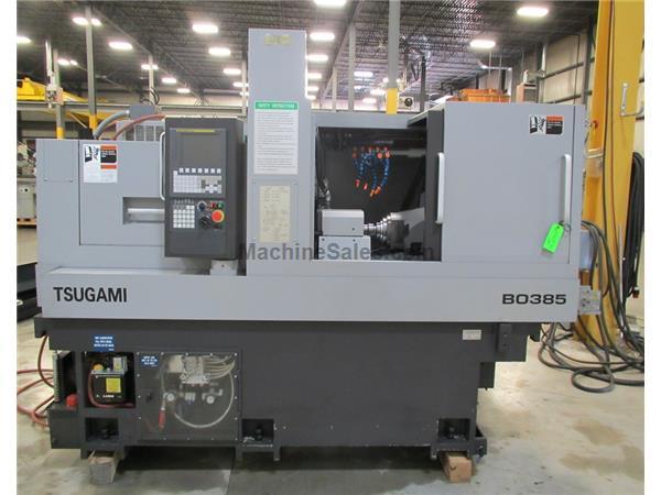 2013 TSUGAMI B0835-II 5-AXIS SWISS STYLE CNC LATHE, FANUC, 38 MM BAR