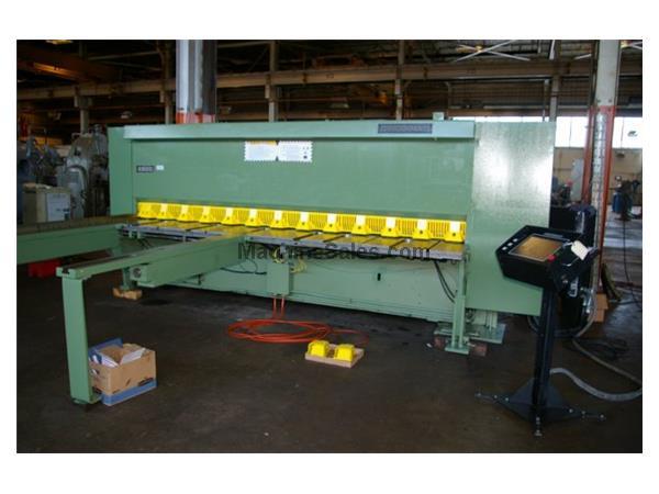 12&#39; X 1/4&quot; CINCINNATI HYDRAULIC CNC SHEARING CENTER,  MODEL 2500X1