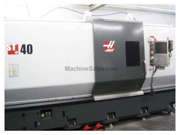 HAAS ST-40T, 2012, 15&quot; CHUCK, 4&quot; BAR, TAILSTOCK, LIKE-NEW, ONLY 5