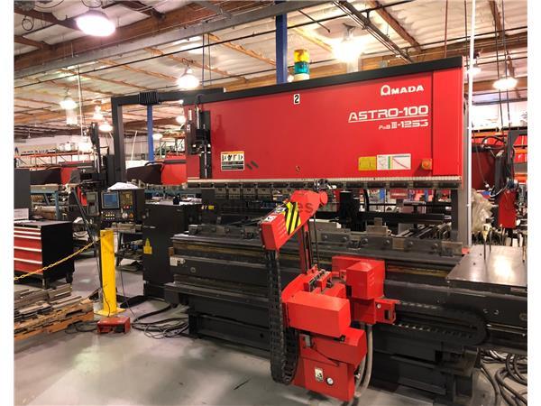 138 Ton Amada Astro-100 FBD-III-1253 CNC Robotic Press Brake 138 Ton Amada Astro-100 FBD-III-1253 CNC Robotic Press Brake