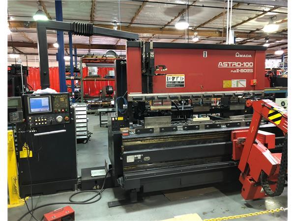 88 Ton Amada Astro-100 FBD-III-8025 CNC Robotic Press Brake 88 Ton Amada Astro-100 FBD-III-8025 CNC Robotic Press Brake
