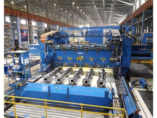 Cincinnati 5 Spindle 5 Axis Rail Type Gantry Profiler (several available) Cincinnati 5 Spindle 5 Axis Rail Type Gantry Profiler (several available)