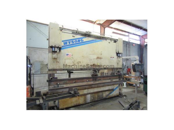 140 Ton, Wysong & Miles # F88-140-144 , CNC hydraulic press brake, 12' OA, 126&quot; BH, 2005, #8073