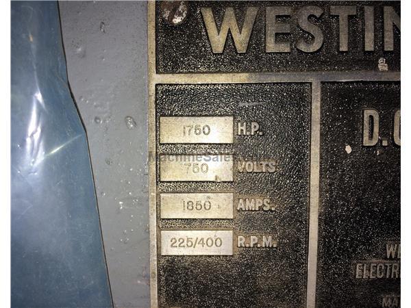 1750 HP Westinghouse 200/800 rpm, 750v DC, mill drive 1750 HP Westinghouse 200/800 rpm, 750v DC, mill drive