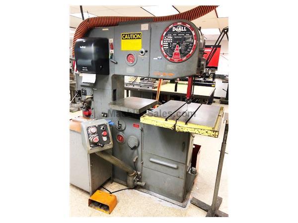 36&quot; Throat 12&quot; Height DoAll 3612-3 VERTICAL BAND SAW, Vari-Speed, Hyd Table Feed, 3 HP, Blade Welder,
